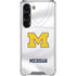 University of Michigan White Jersey Galaxy S23 Clear Case