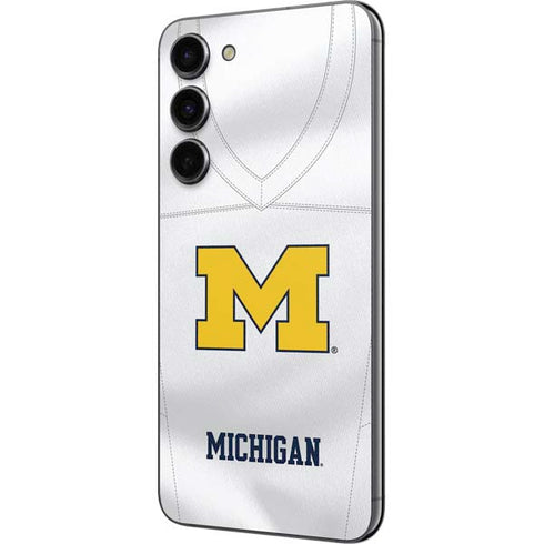 University of Michigan White Jersey Galaxy S23 FE Skin