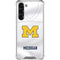 University of Michigan White Jersey Galaxy S23 Plus Clear Case