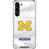 University of Michigan White Jersey Galaxy S23 Plus Clear Case