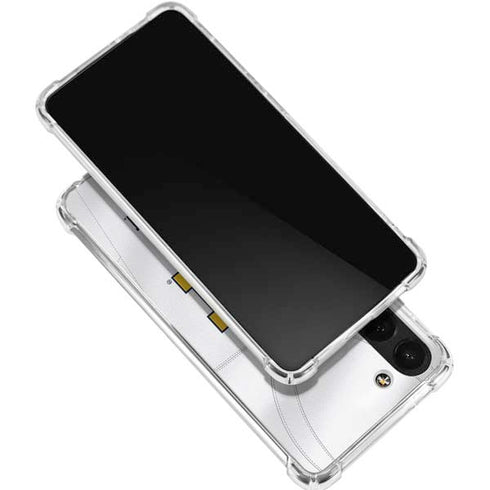 University of Michigan White Jersey Galaxy S23 Plus Clear Case