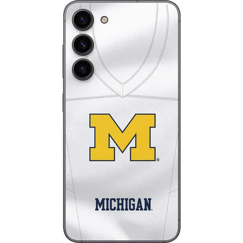 University of Michigan White Jersey Galaxy S23 Plus Skin