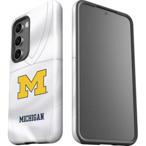University of Michigan White Jersey Galaxy S23 Pro Case