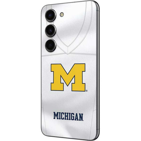 University of Michigan White Jersey Galaxy S23 Skin
