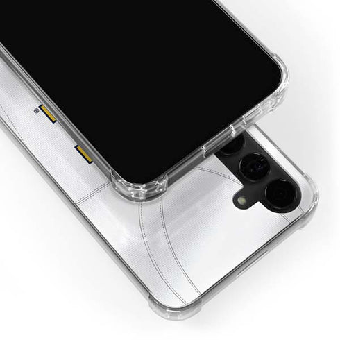 University of Michigan White Jersey Galaxy S24 Plus Clear Case