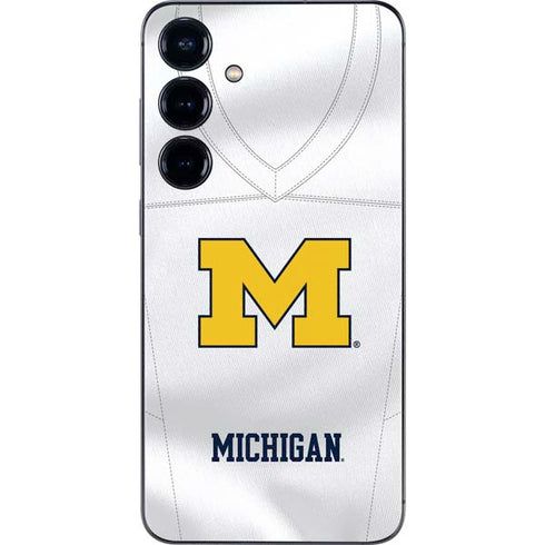 University of Michigan White Jersey Galaxy S24 Plus Skin