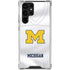 University of Michigan White Jersey Galaxy S24 Ultra Clear Case
