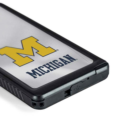 University of Michigan White Jersey Galaxy S24 Ultra Waterproof Case