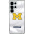 University of Michigan White Jersey Galaxy S25 Ultra Clear Case