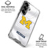 University of Michigan White Jersey Galaxy S26 Clear Case
