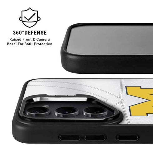 University of Michigan White Jersey Galaxy S26 Kickstand Case