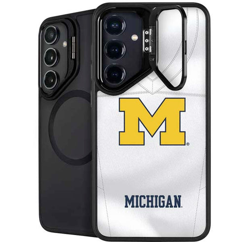 University of Michigan White Jersey Galaxy S26 Plus Kickstand Case