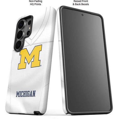 University of Michigan White Jersey Galaxy S26 Ultra Impact Case