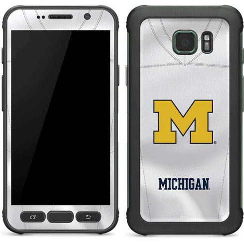 University of Michigan White Jersey Galaxy S7 Active Skin