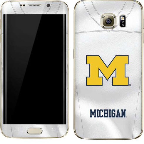 University of Michigan White Jersey Galaxy S7 Edge Skin