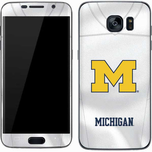University of Michigan White Jersey Galaxy S7 Skin