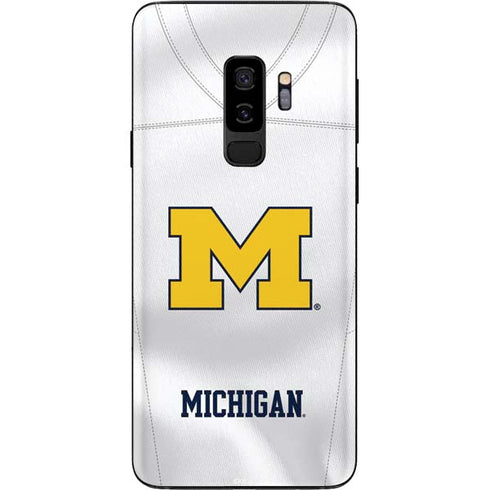 University of Michigan White Jersey Galaxy S9 Plus Skin