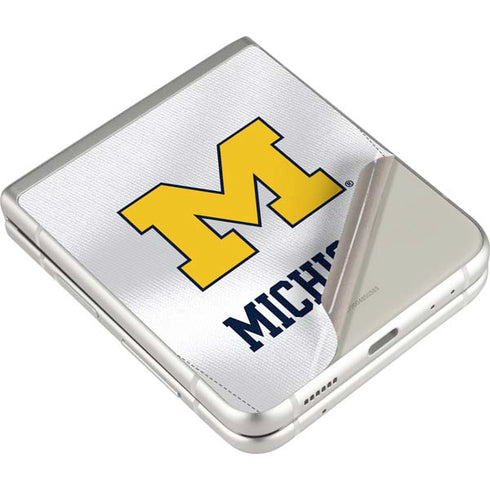 University of Michigan White Jersey Galaxy Z Flip3 5G Skin