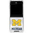 University of Michigan White Jersey Galaxy Z Flip5 5G Clear Case