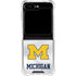 University of Michigan White Jersey Galaxy Z Flip6 Clear Case