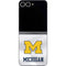 University of Michigan White Jersey Galaxy Z Flip6 Skin