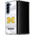 University of Michigan White Jersey Galaxy Z Fold5 5G Clear Case