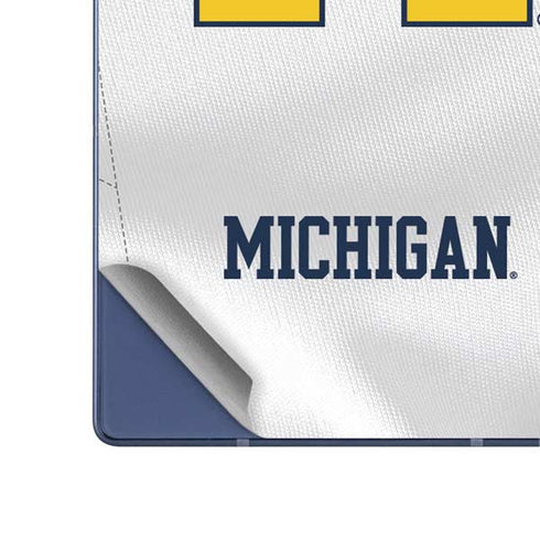 University of Michigan White Jersey Galaxy Z Fold6 Skin