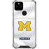 University of Michigan White Jersey Google Pixel 5 Clear Case