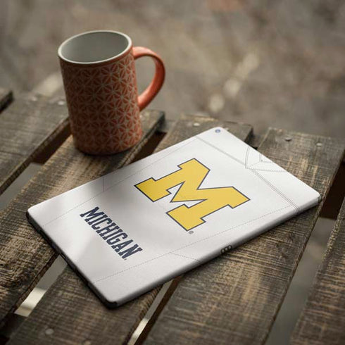 University of Michigan White Jersey iPad Skins