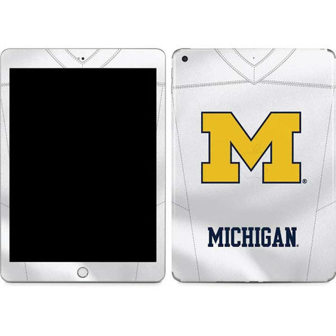 University of Michigan White Jersey Apple iPad Skin