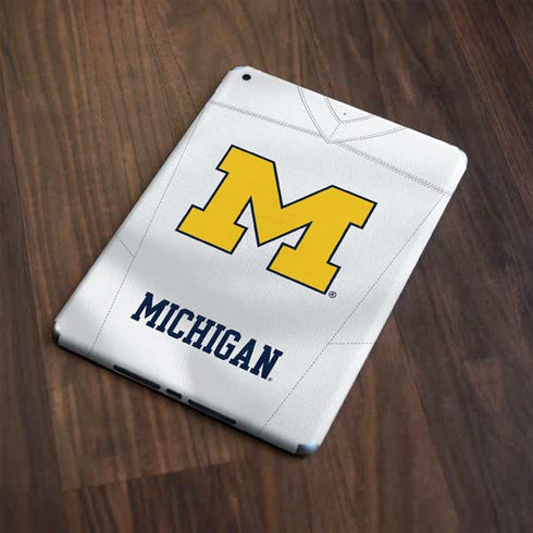 University of Michigan White Jersey Apple iPad Skin