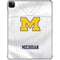 University of Michigan White Jersey iPad Pro 11in (2024) Clear Case