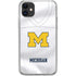 University of Michigan White Jersey iPhone 11 Clear Case