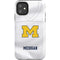 University of Michigan White Jersey iPhone 11 Impact Case