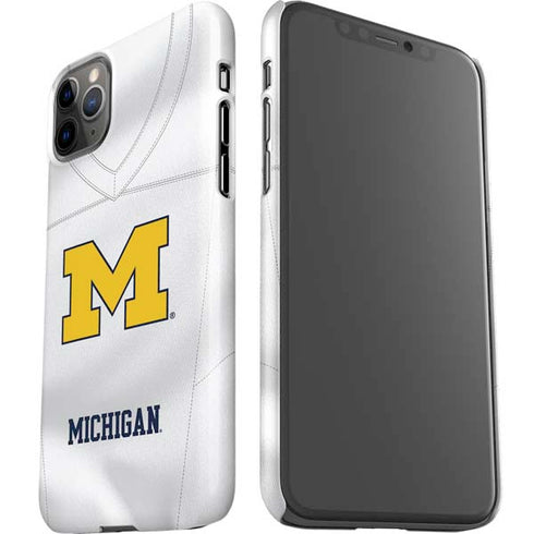 University of Michigan White Jersey iPhone 11 Pro Max Lite Case
