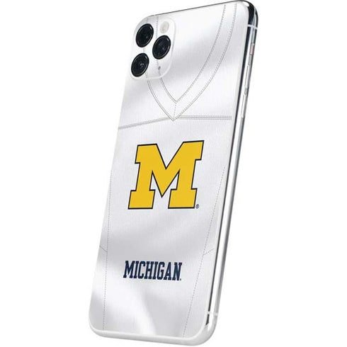 University of Michigan White Jersey iPhone 11 Pro Max Skin