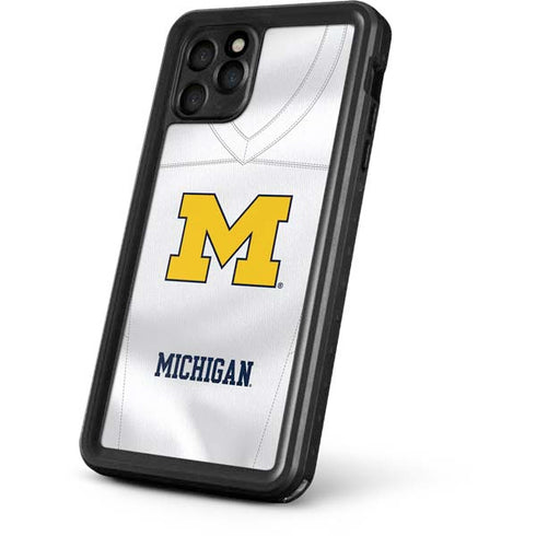 University of Michigan White Jersey iPhone 11 Pro Max Waterproof Case