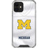 University of Michigan White Jersey iPhone 12 Clear Case