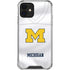 University of Michigan White Jersey iPhone 12 Mini Clear Case