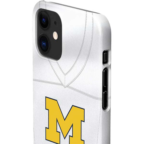 University of Michigan White Jersey iPhone 12 Mini Lite Case