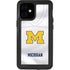 University of Michigan White Jersey iPhone 12 Mini Waterproof Case
