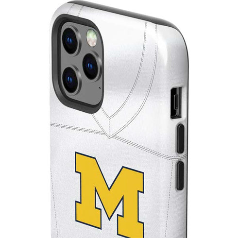 University of Michigan White Jersey iPhone 12 Pro Impact Case