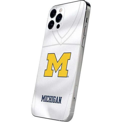 University of Michigan White Jersey iPhone 12 Pro Max Skin