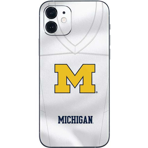 University of Michigan White Jersey iPhone 12 Skin