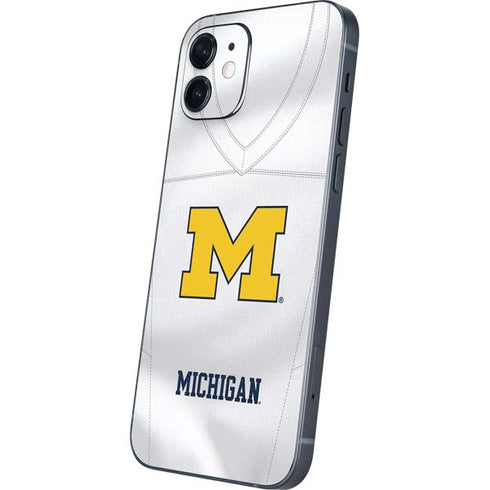 University of Michigan White Jersey iPhone 12 Skin