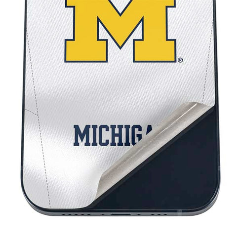 University of Michigan White Jersey iPhone 12 Skin