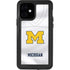 University of Michigan White Jersey iPhone 12 Waterproof Case
