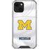 University of Michigan White Jersey iPhone 13 Clear Case