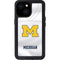 University of Michigan White Jersey iPhone 13 Mini Waterproof Case