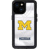 University of Michigan White Jersey iPhone 13 Mini Waterproof Case